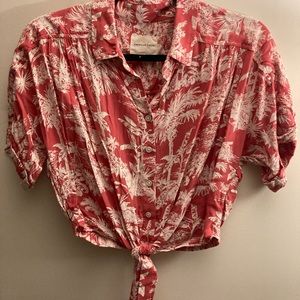 American Eagle cropped blouse